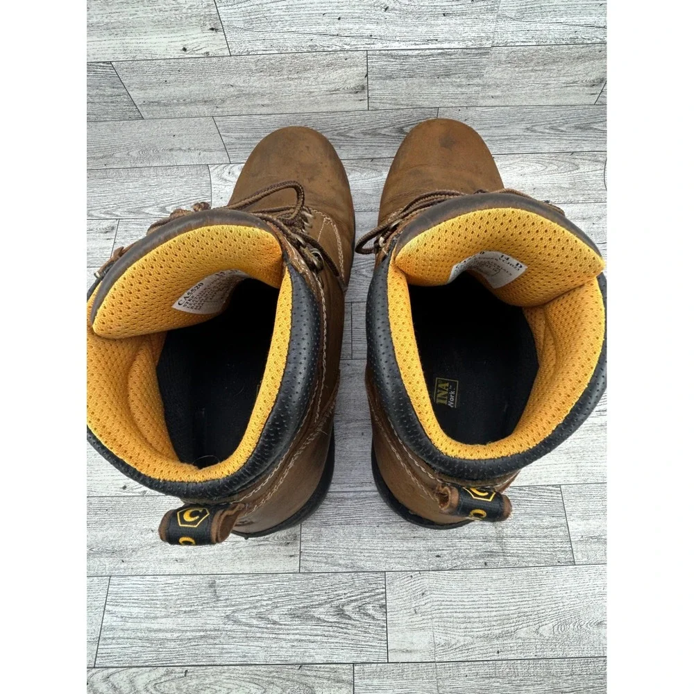 Carolina Work‎ Boots Waterproof Non Slip Leather Steel Toe Men 14D